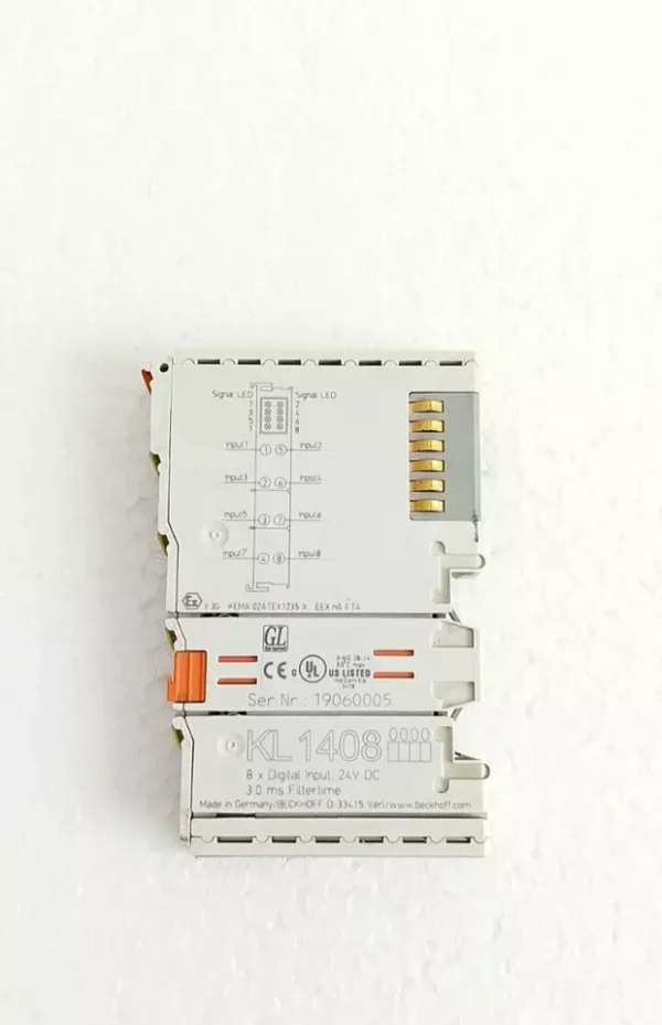 BECKHOFF KL1408 8-CHANNEL DIGITAL INPUT TERMINAL 24 VDC