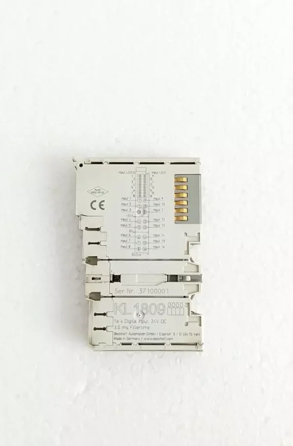 BECKHOFF KL1809 16-CHANNEL DIGITAL INPUT 24 VDC