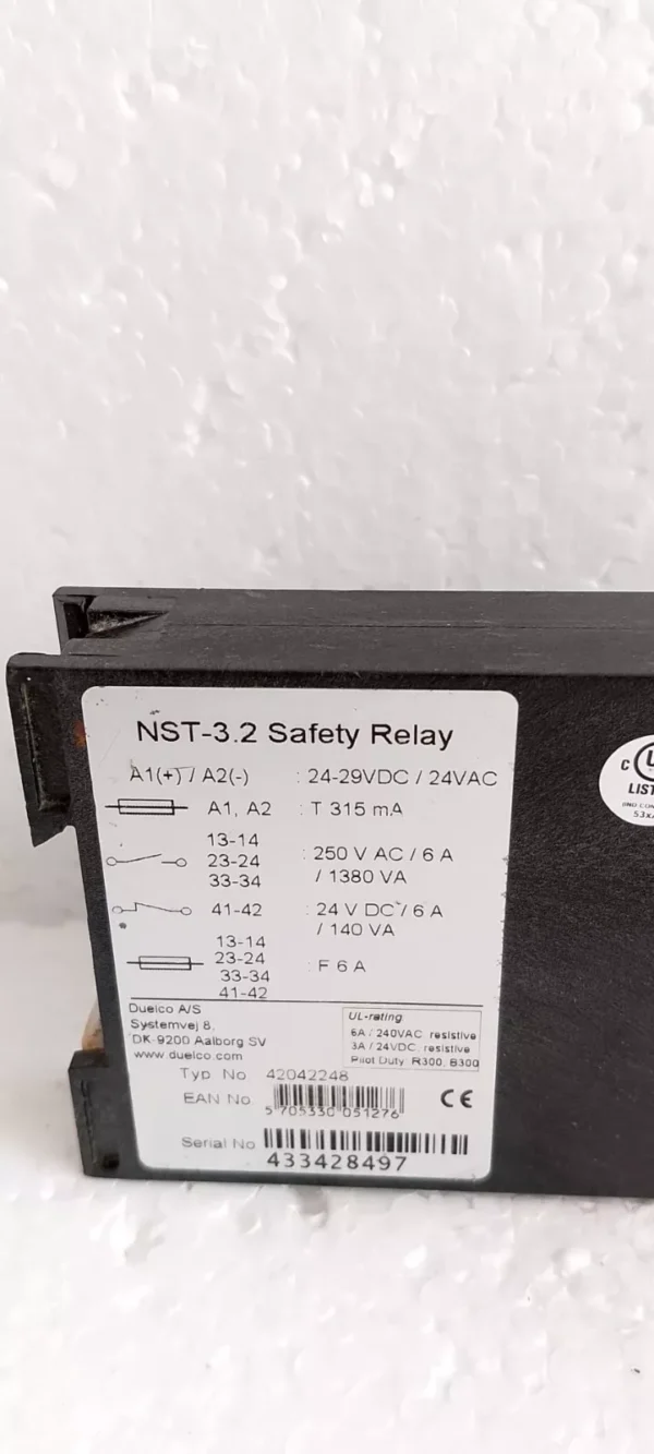 Duelco Nst-3.2 Safety Relay