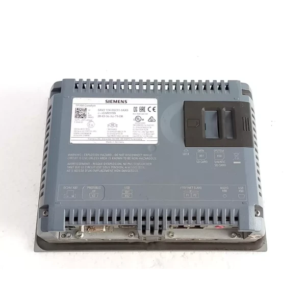 SIEMENS 6AV2 124-0GC01-0AX0 SIMATIC HMI PERATOR INTERFACE DC 24V