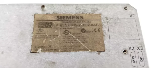 SIEMENS SIMATIC C7-635 TOUCH SCREEN PANEL