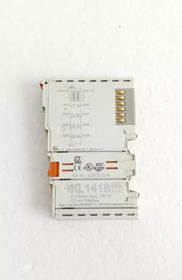 Beckhoff Kl1418 Digital Input Terminal 8-channel