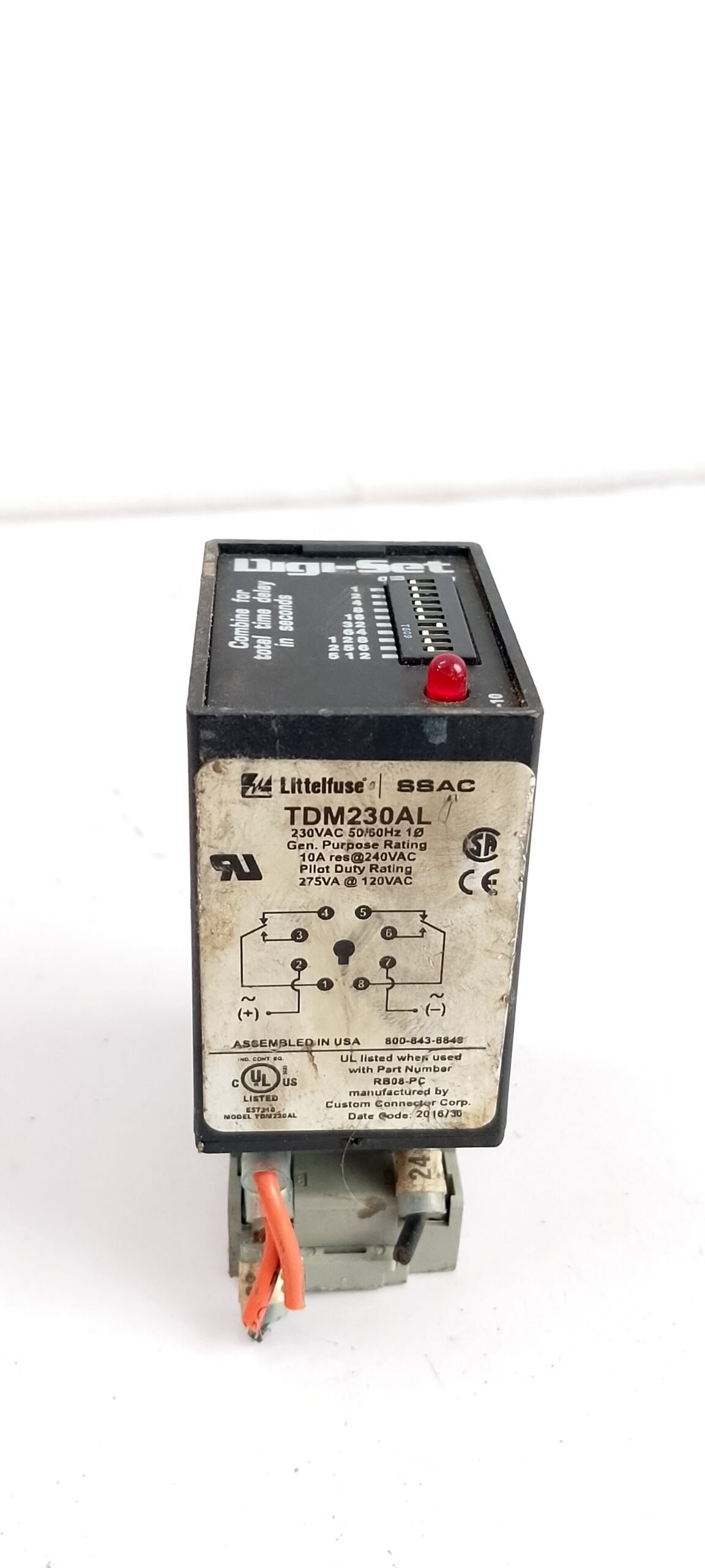 Ssac Tdm230al Time Delay Relay 230vac