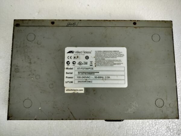 Allied Telesis At-fs708/Poe 8 Port Switch