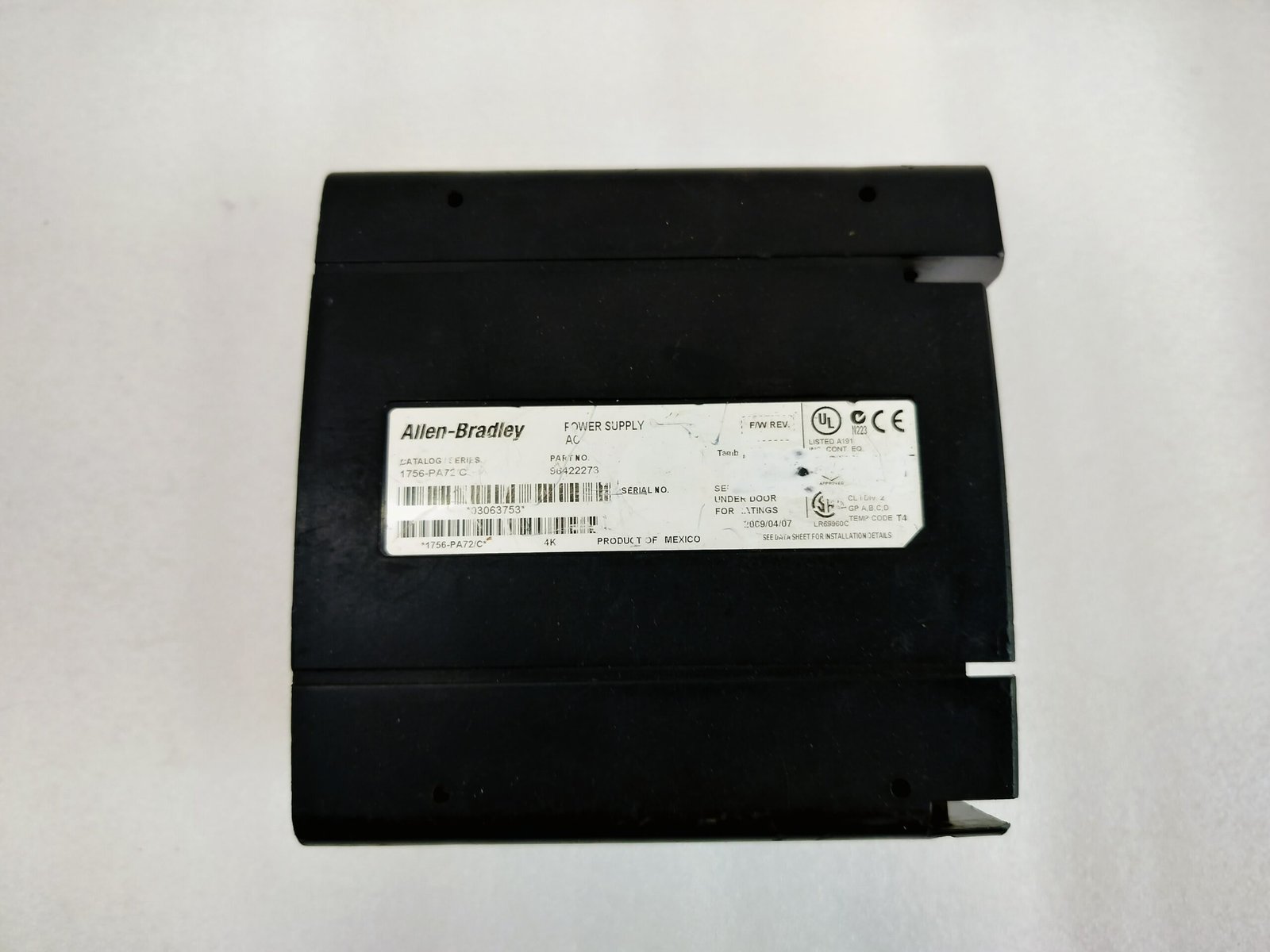 Allen-bradley 1756-pa72 C Ac Power Supply